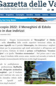 Eduscopio 2022: il Meneghini di Edolo primo in due indirizzi
